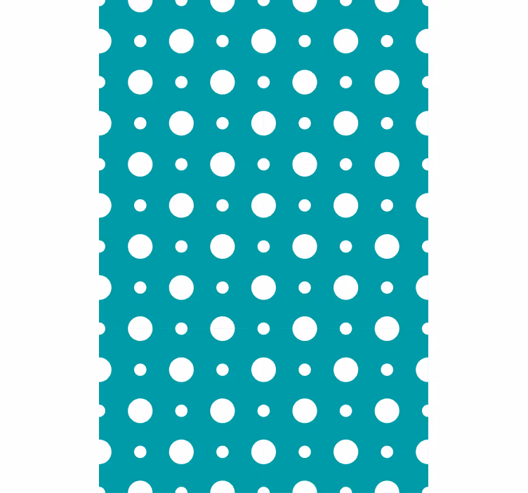 Blauw stippenmotief modern rolgordijn - TenStickers