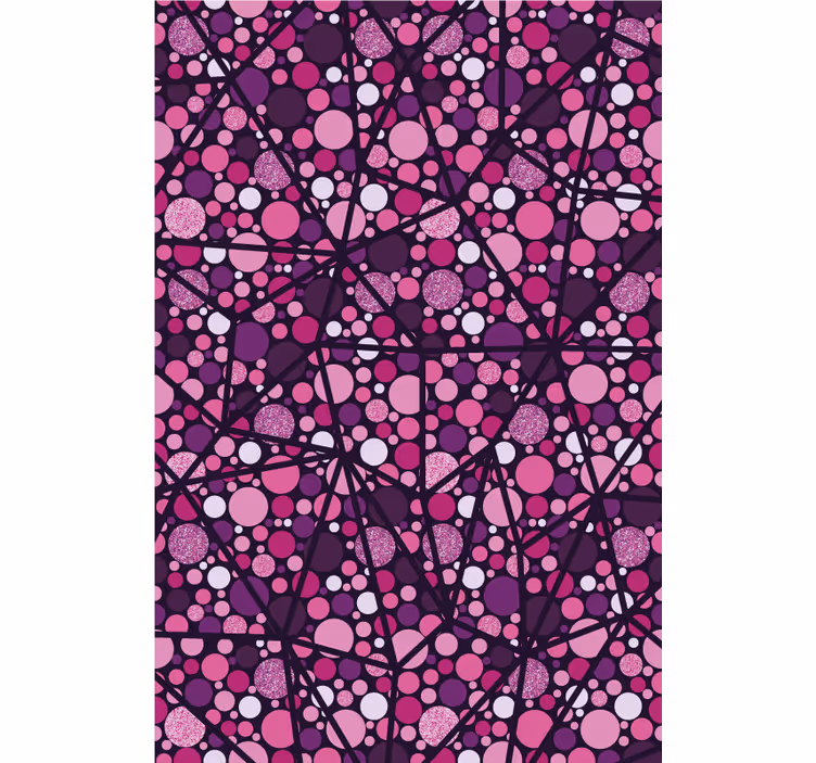 Geometrisch bubbelpatroon patronen rolgordijn - TenStickers