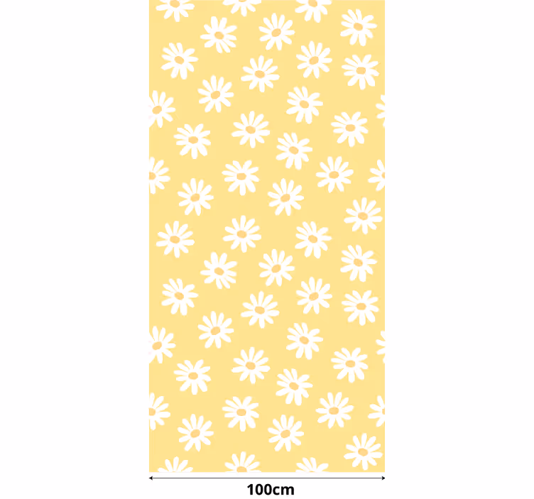 Moderne raambekleding Madeliefjebloemen voor baby's - TenStickers