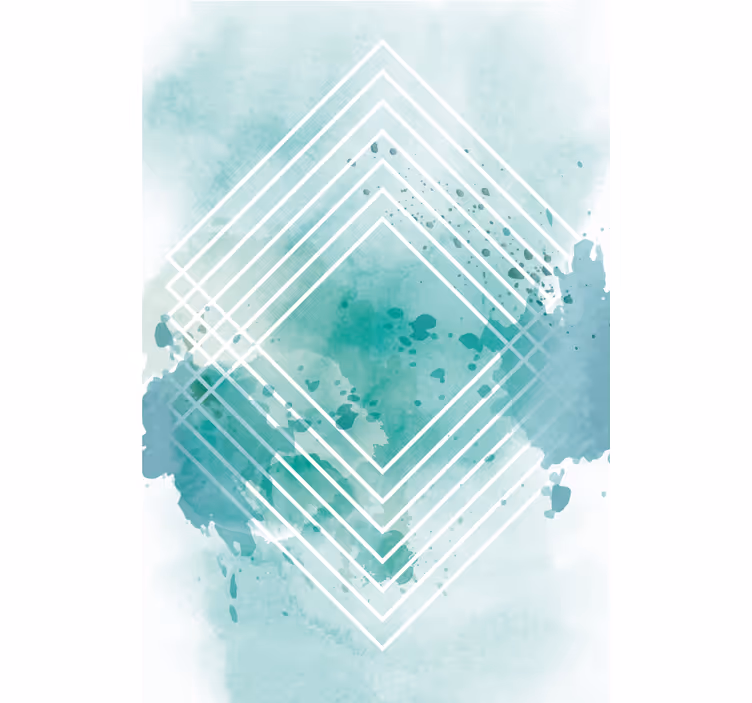 Geometrisch aquarelpatroon modern rolgordijn - TenStickers