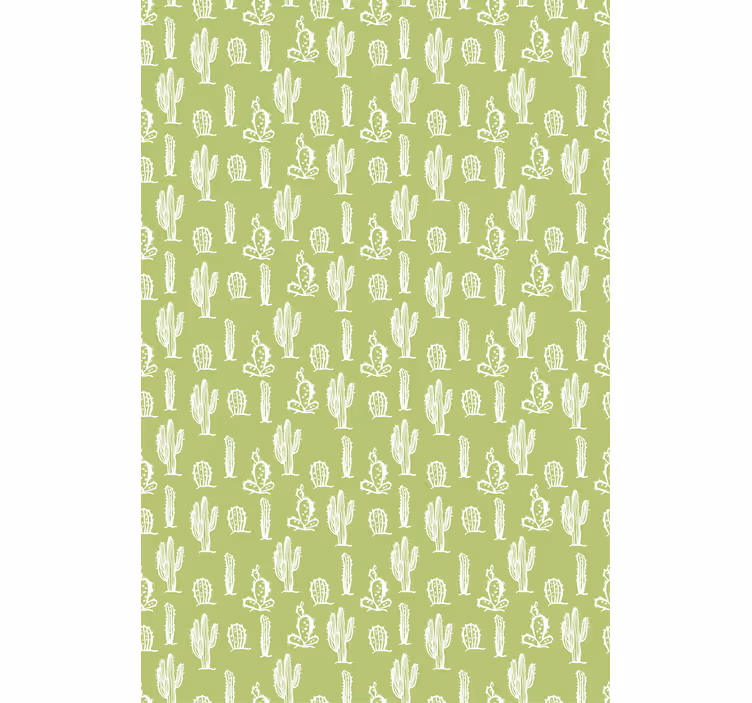 Raambekleding badkamer Cactus naadloze achtergrond - TenStickers