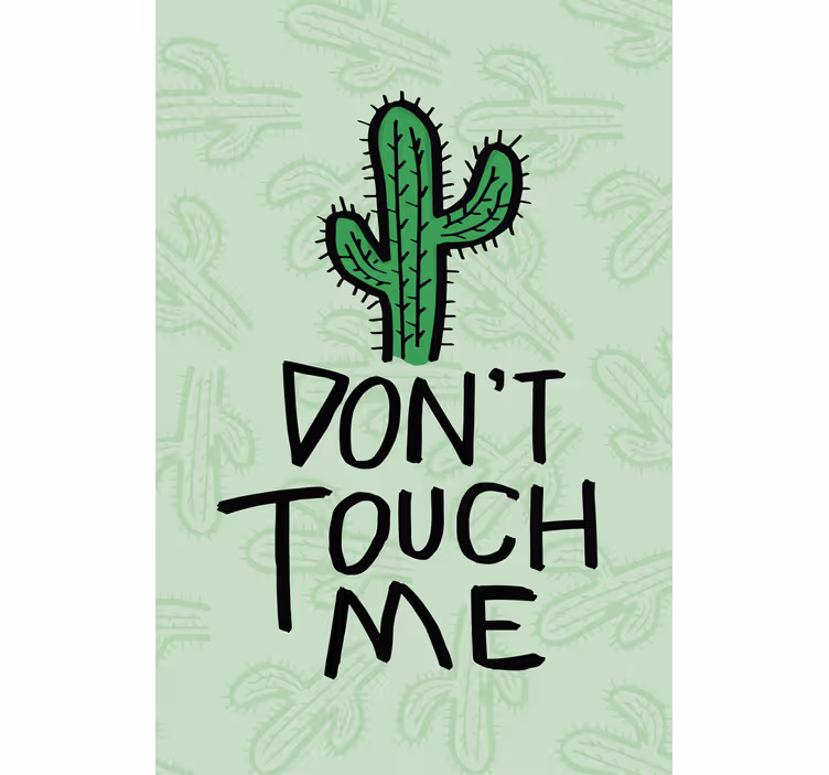 Hoofdslaapkamer rolgordijnen Cactus 'raak me niet aan' - TenStickers