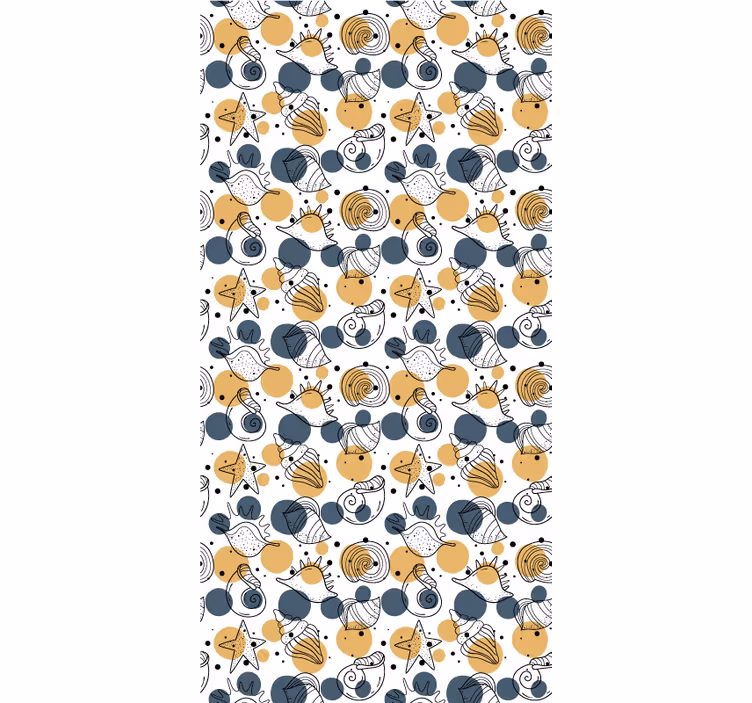 Abstract zeeleven rolgordijn dieren - TenStickers