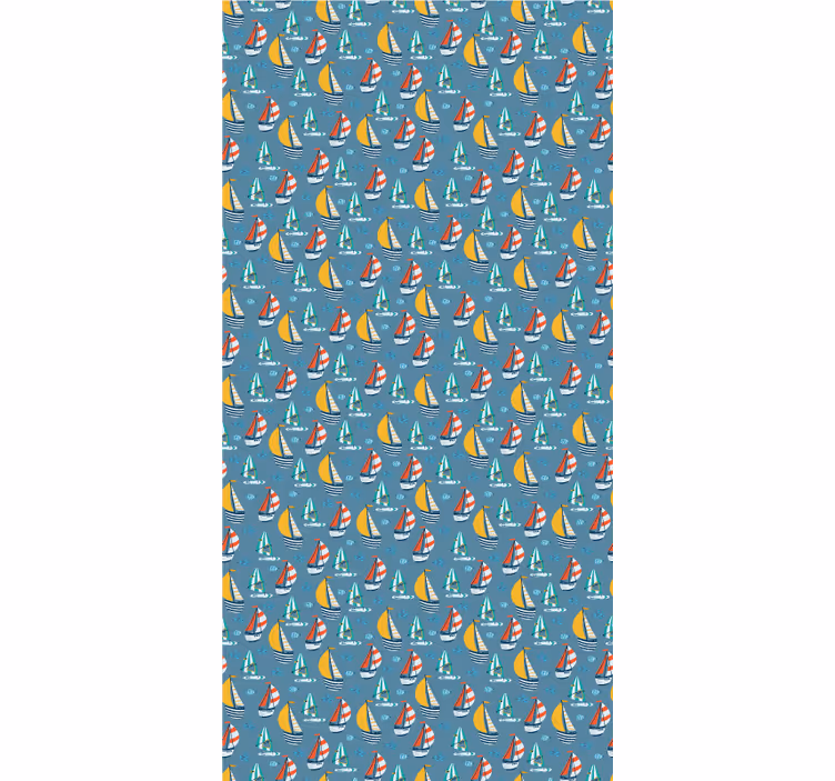 Kleurrijke zeilschepen origineel rolgordijn - TenStickers