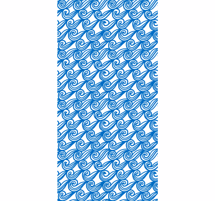 Vloeiend golfpatroon patronen rolgordijn - TenStickers