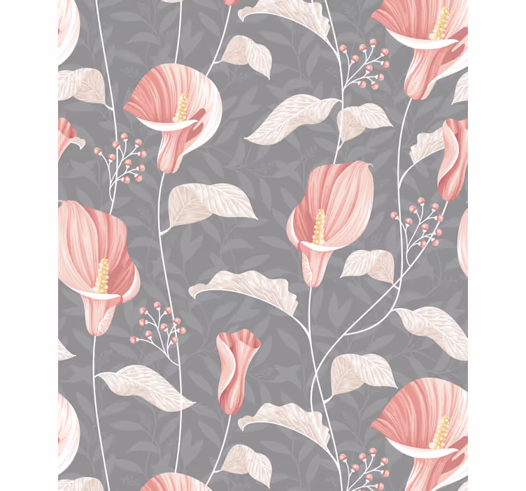 Elegant bloemenarrangement rolgordijn bloemen en planten - TenStickers