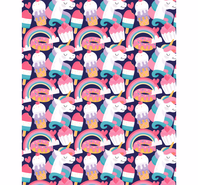 Magisch wezen patroon rolgordijn grappig - TenStickers