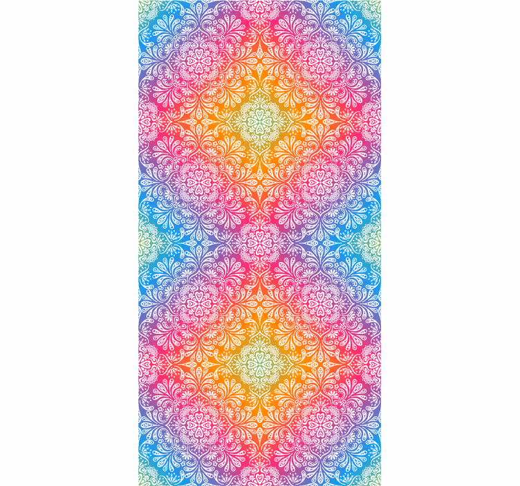 Kleurrijk mandalapatroon zen rolgordijn - TenStickers