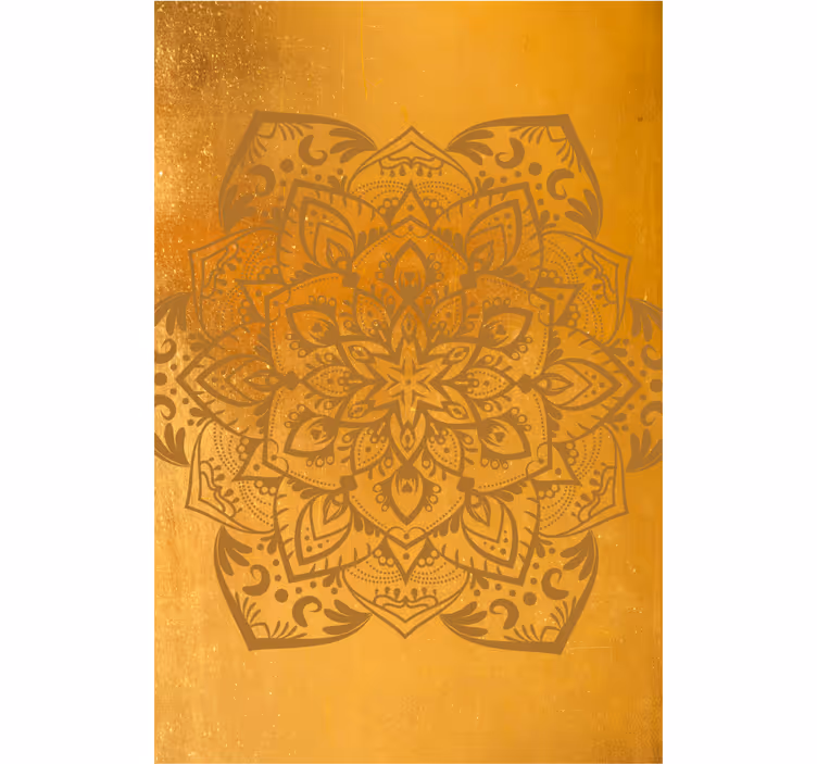 Spirituele gouden mandala zen rolgordijn - TenStickers