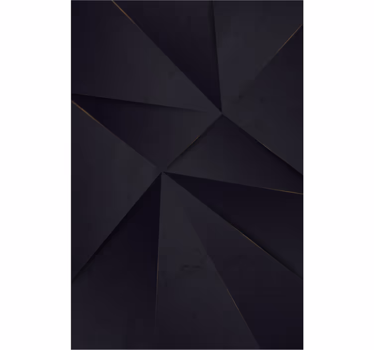 Geometrische zwarte motieven patronen rolgordijn - TenStickers