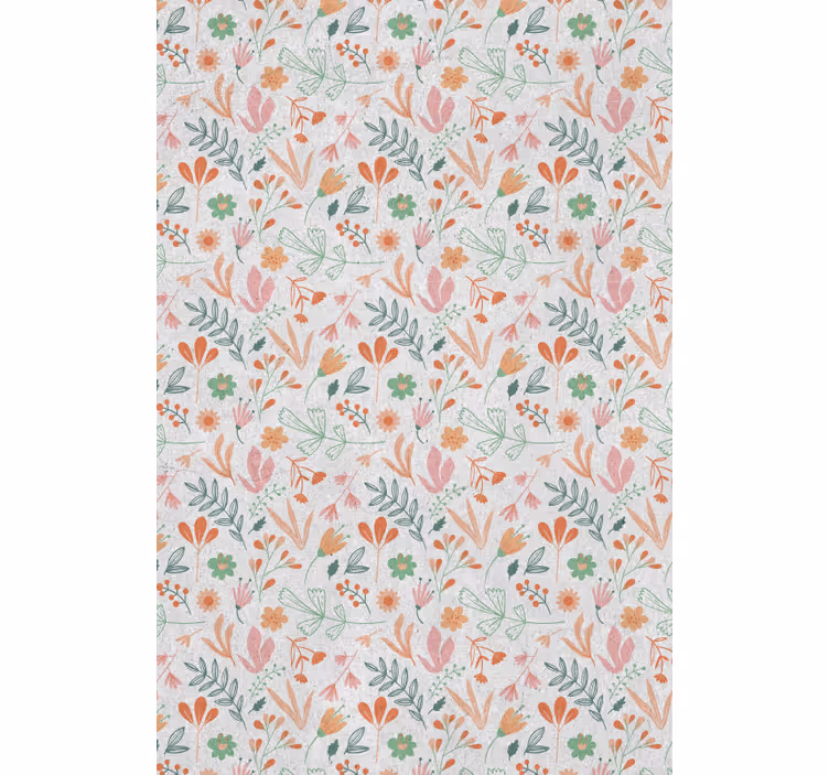 Botanisch oase concept rolgordijn bloemen en planten - TenStickers