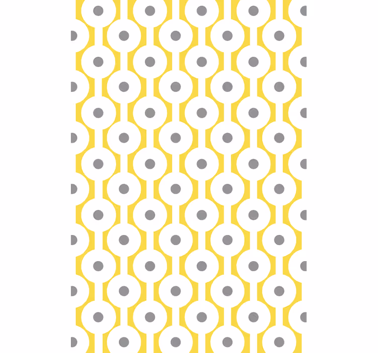 Geometrisch cirkelvormig patroon modern rolgordijn - TenStickers