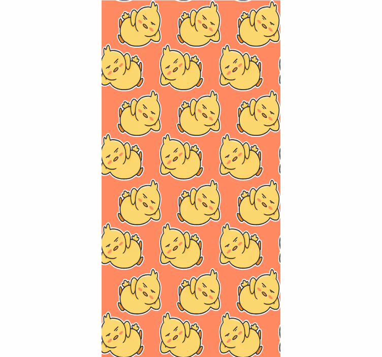 Gele kuikentjes karakters rolgordijn dieren - TenStickers
