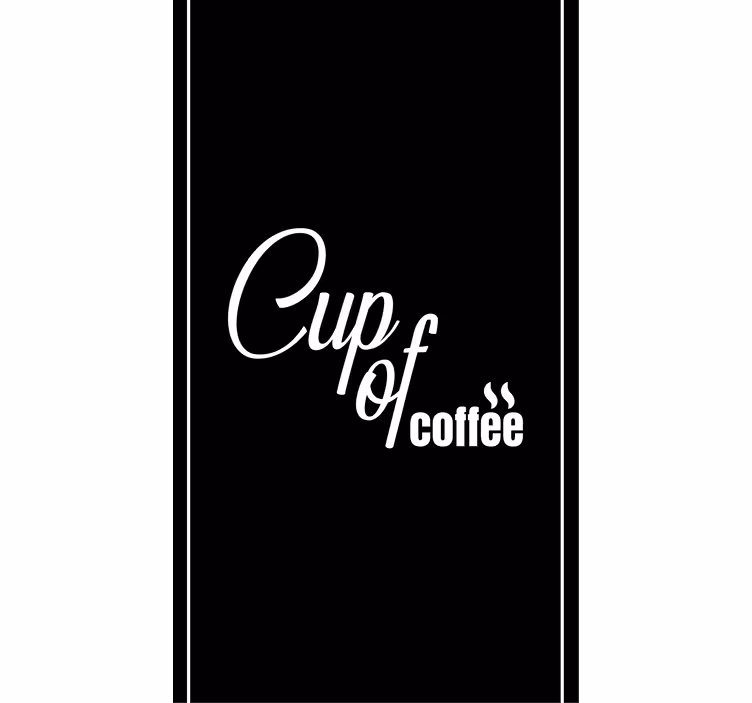 Kopje koffie keuken rolgordijn - TenStickers