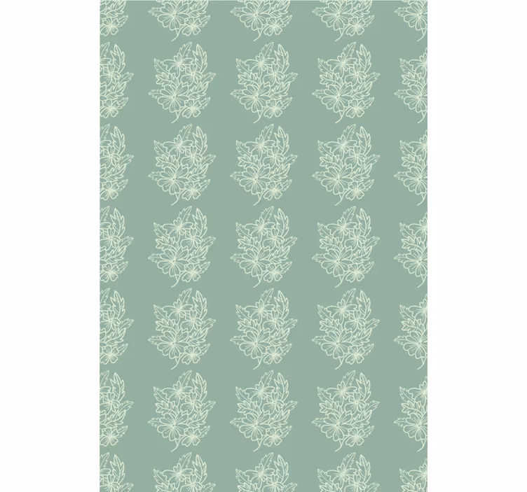 Bloemenblad patroon rolgordijn bloemen en planten - TenStickers
