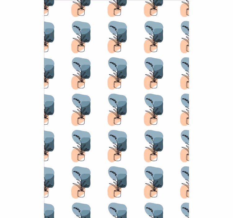 Minimalistisch orchideeën ontwerp rolgordijn bloemen - TenStickers