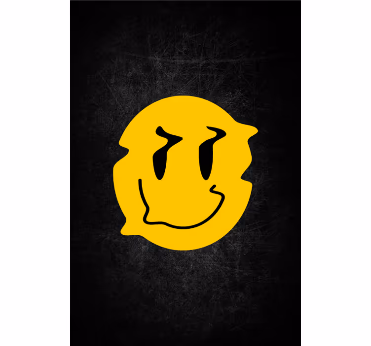 Smiley gezicht ontwerp nerd rolgordijn - TenStickers