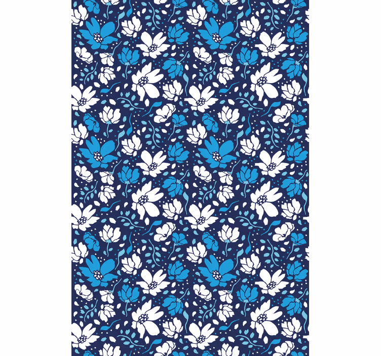 Bloementhema stijl rolgordijn bloemen en planten - TenStickers