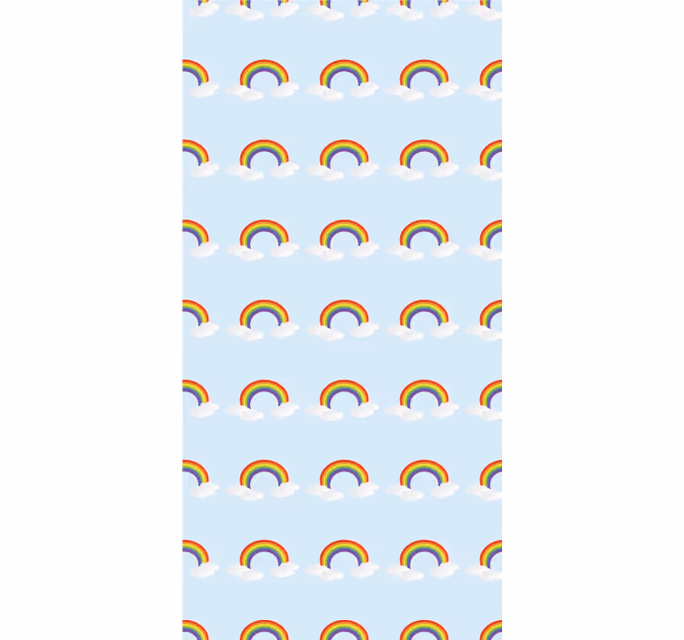 Regenbogen juichen kinderkamer rolgordijn - TenStickers