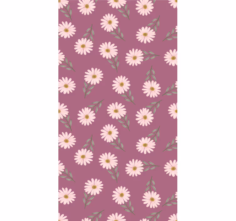 Madeliefjes bloementhema rolgordijn bloemen en planten - TenStickers