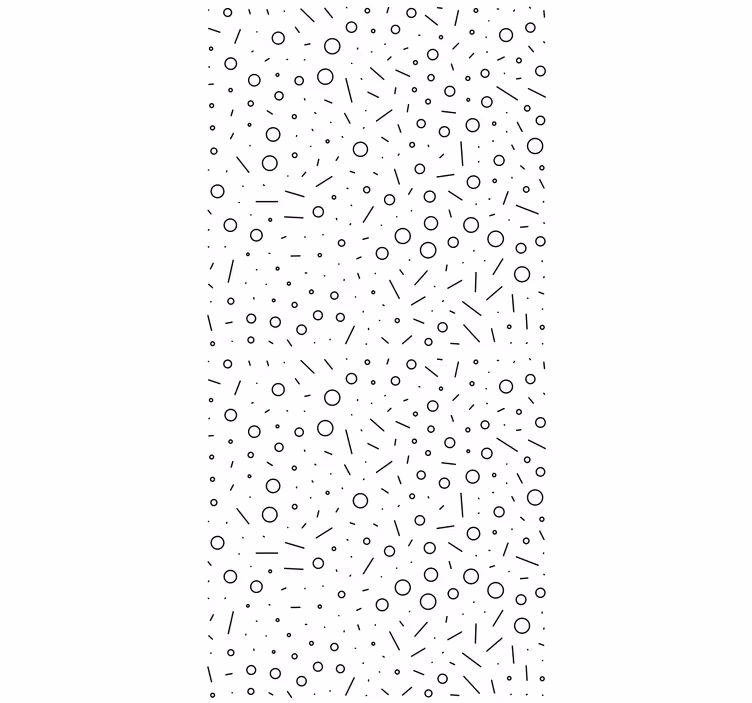 Abstract cirkelvormig patroon modern rolgordijn - TenStickers