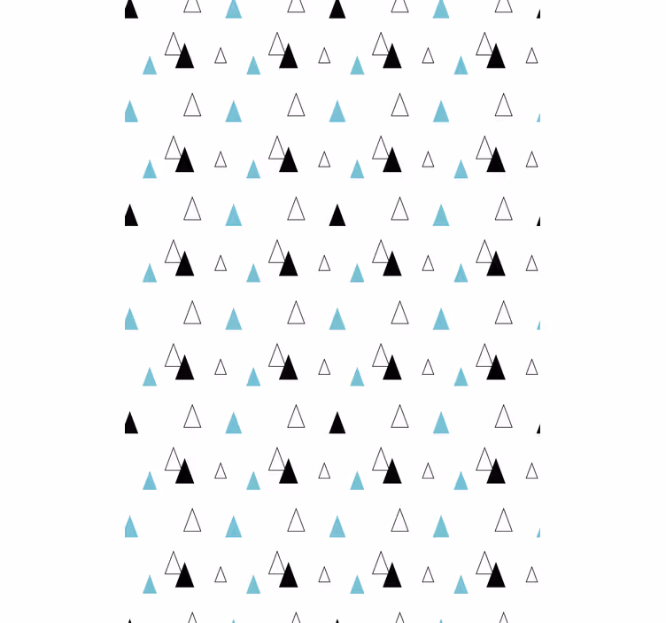 Minimalistisch driehoekspatroon rolgordijn Scandinavisch - TenStickers