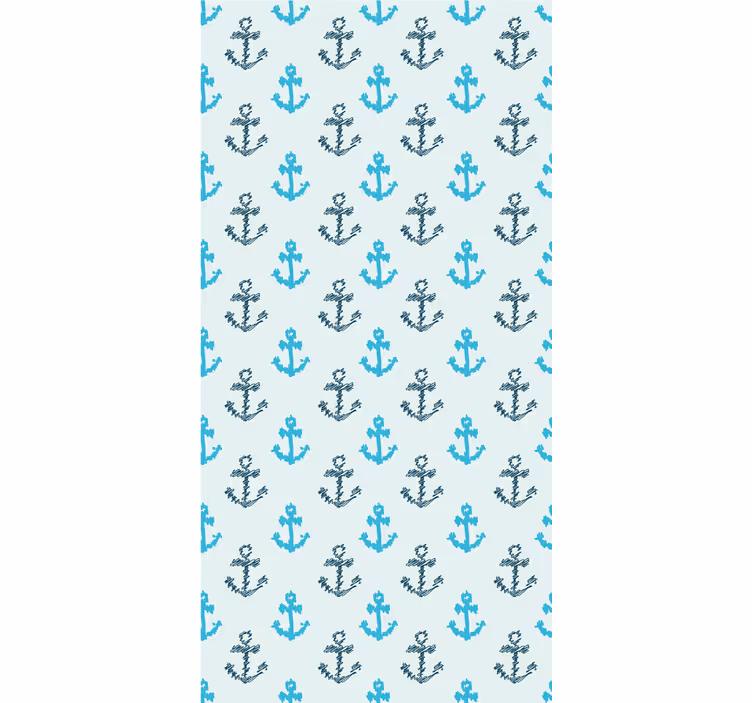 Ankerpatroon ontwerp rolgordijn anders - TenStickers