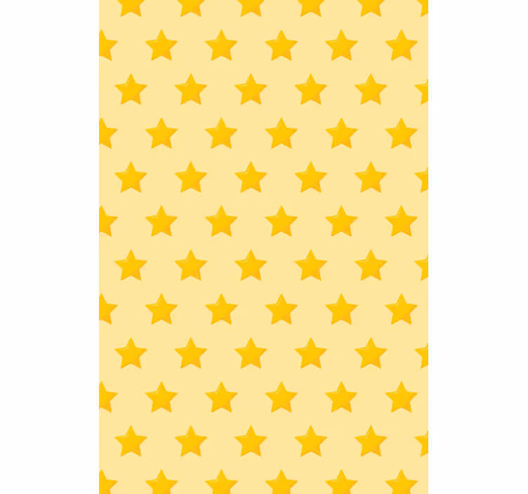Geel sterpatroon origineel rolgordijn - TenStickers