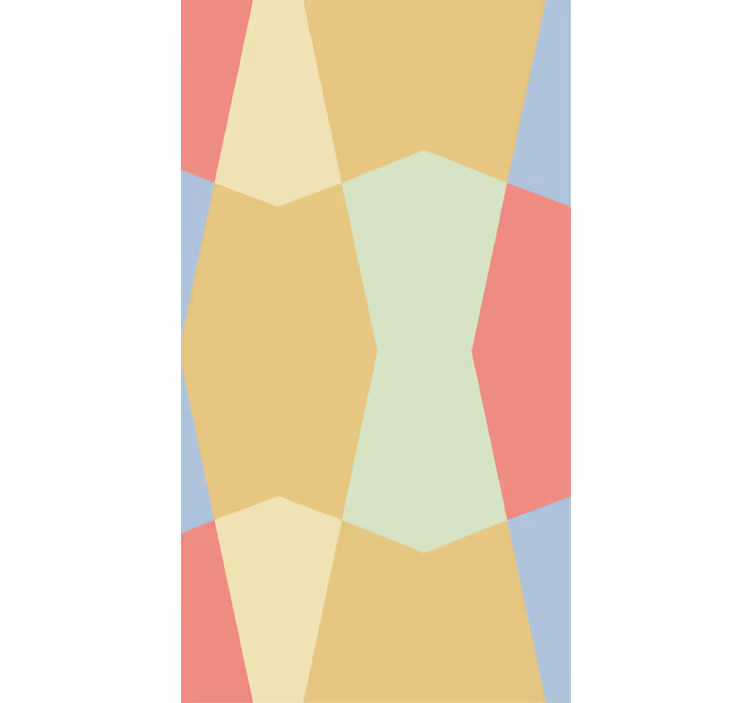 Geometrische pastels monochroom rolgordijn - TenStickers