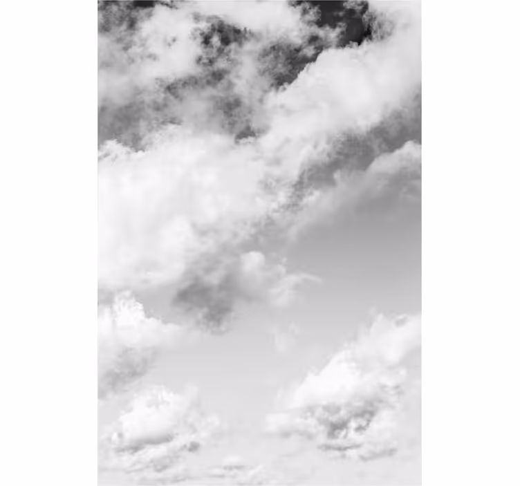 Bewolkte lucht rolgordijn wolken - TenStickers