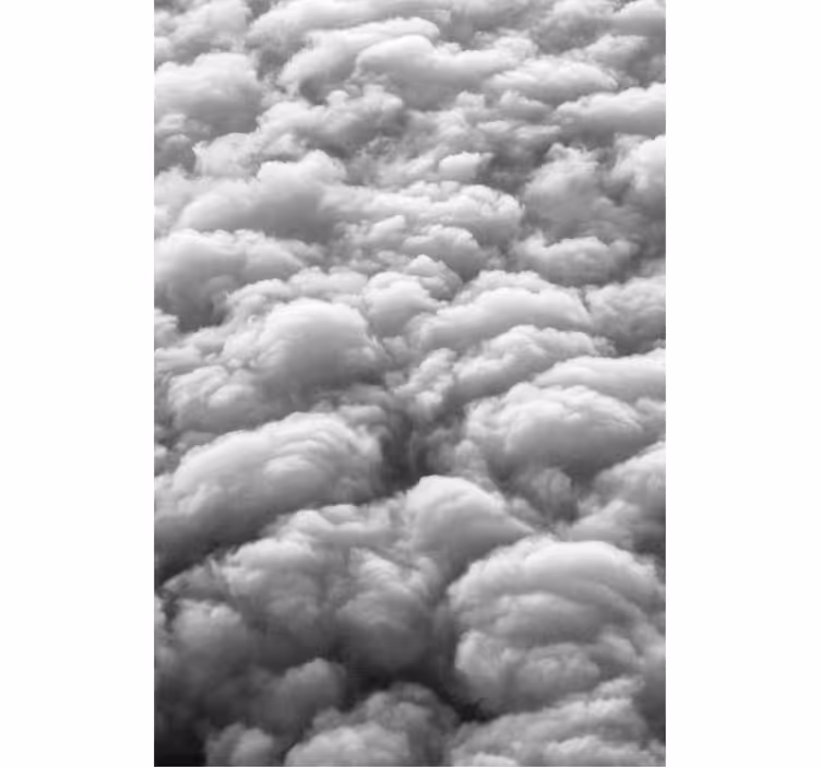 Pluizig patroon rolgordijn wolken - TenStickers