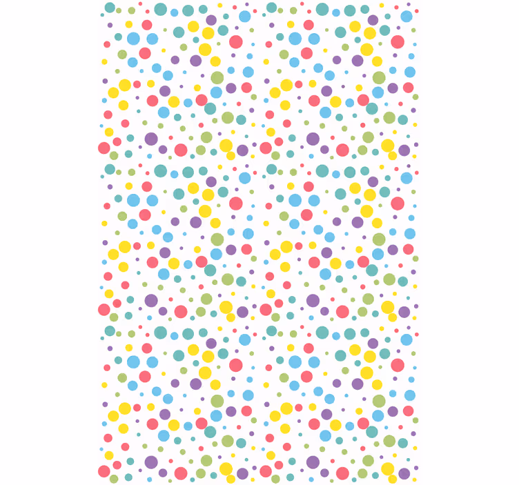 Moderne raambekleding Kleurrijk stippenpatroon - TenStickers