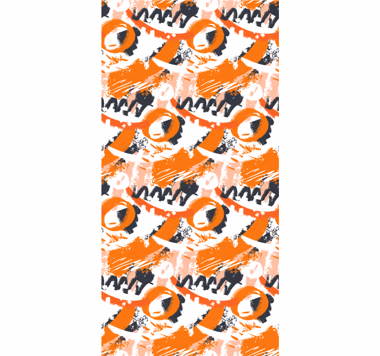 Abstract cirkelvormig motief patronen rolgordijn - TenStickers