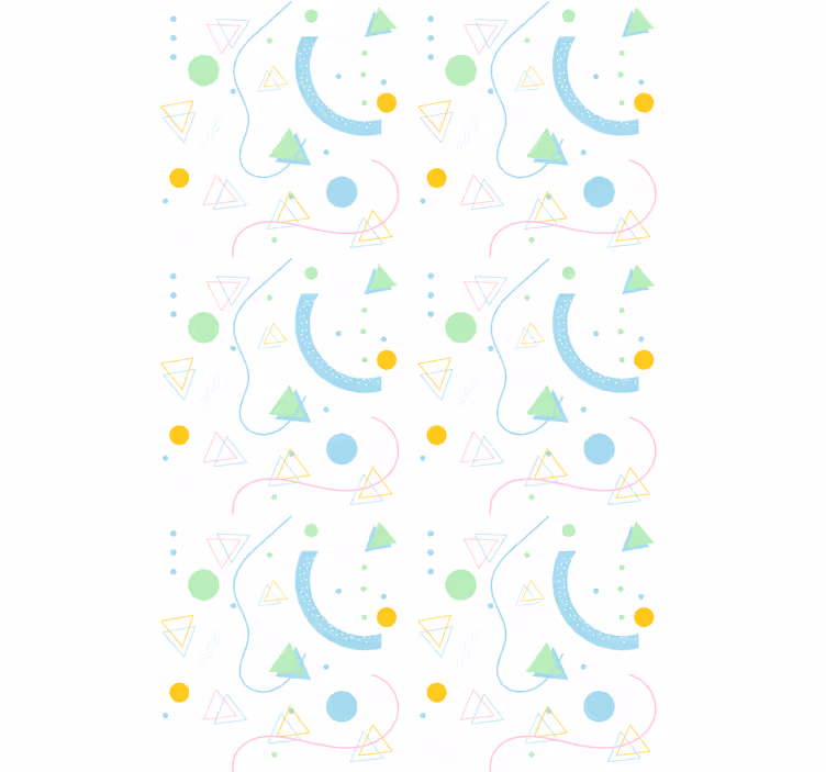 Geometrische vormenreeks modern rolgordijn - TenStickers