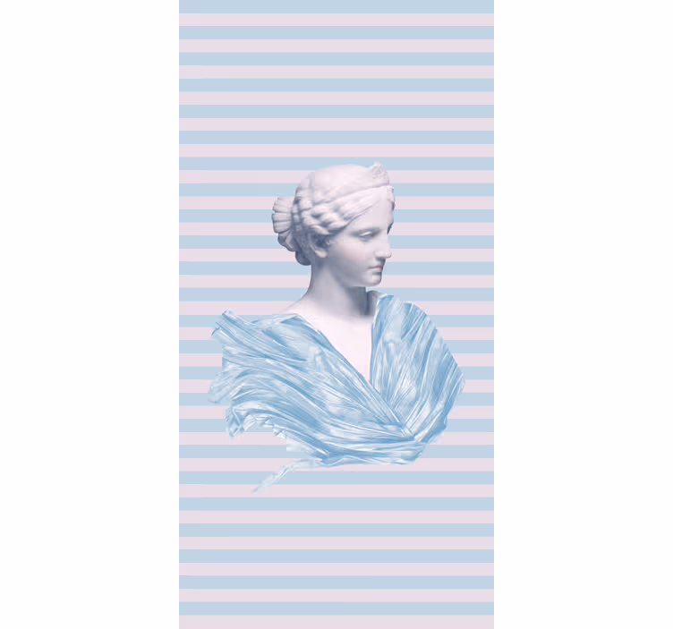 Klassieke buste rolgordijn kunst - TenStickers