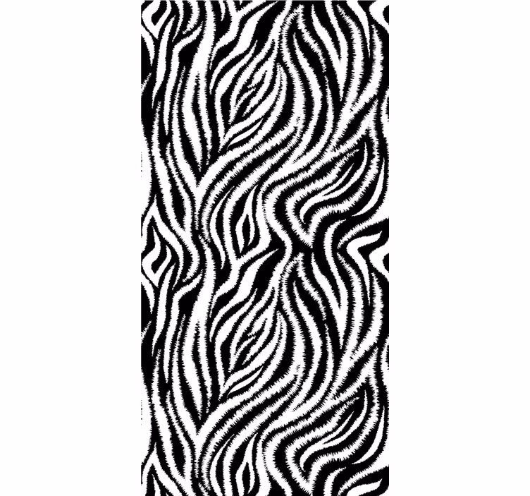 Zebrastreepconcept rolgordijn meer dieren - TenStickers