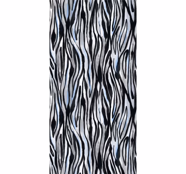 Abstracte zebrastrepen patronen rolgordijn - TenStickers