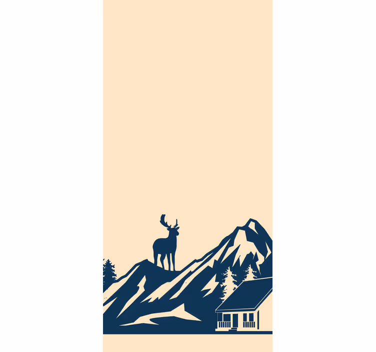 Majestueus berglandschap origineel rolgordijn - TenStickers