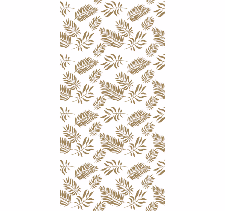 Rolgordijn bloemen en planten met elegant loofmotief - TenStickers