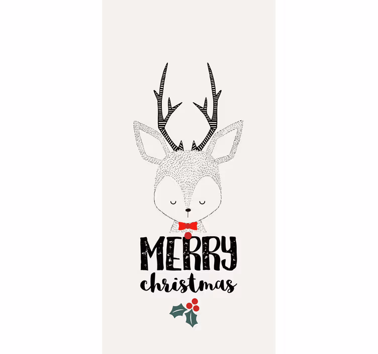 Kerst rendier rolgordijn anders - TenStickers