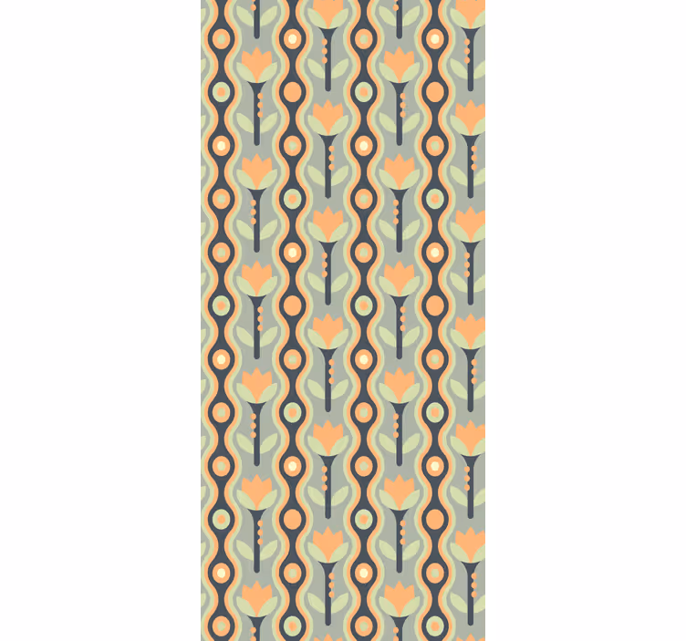 Abstracte bloemblaadjesrol rolgordijn bloemen - TenStickers