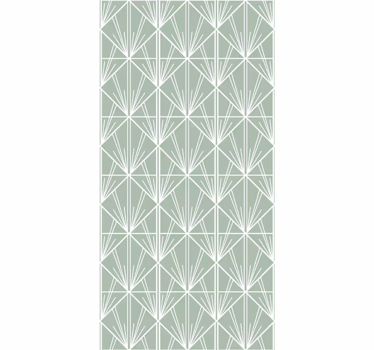 Geometrisch bladpatroon rolgordijn thuis kantoor - TenStickers