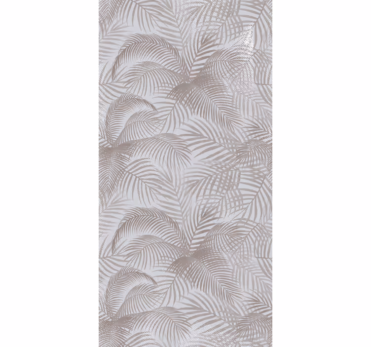 Elegante palmblad rolgordijn bloemen en planten - TenStickers