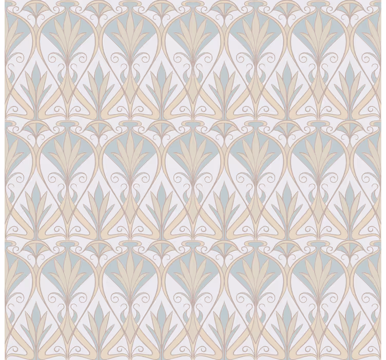 Grijs plantenmotief elegant rolgordijn - TenStickers