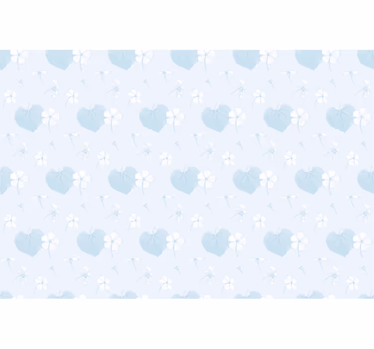 Delicate bloemenharten rolgordijn bloemen en planten - TenStickers