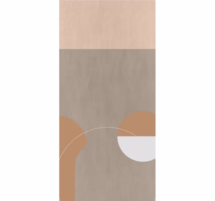 Geometrische ronde vormen modern rolgordijn - TenStickers