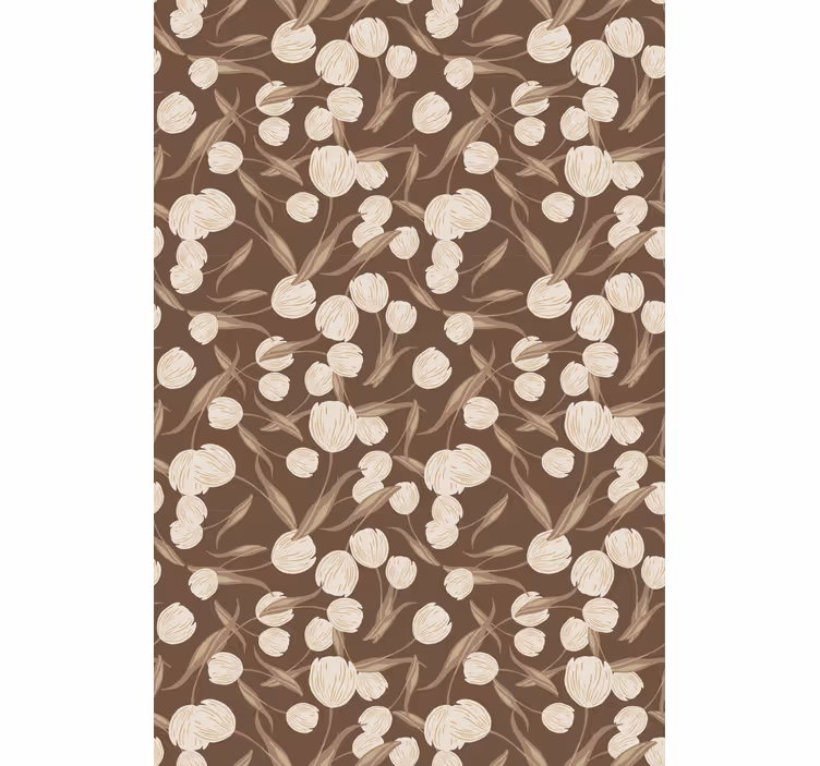 Bloemenmotief rolgordijn bloemen en planten - TenStickers