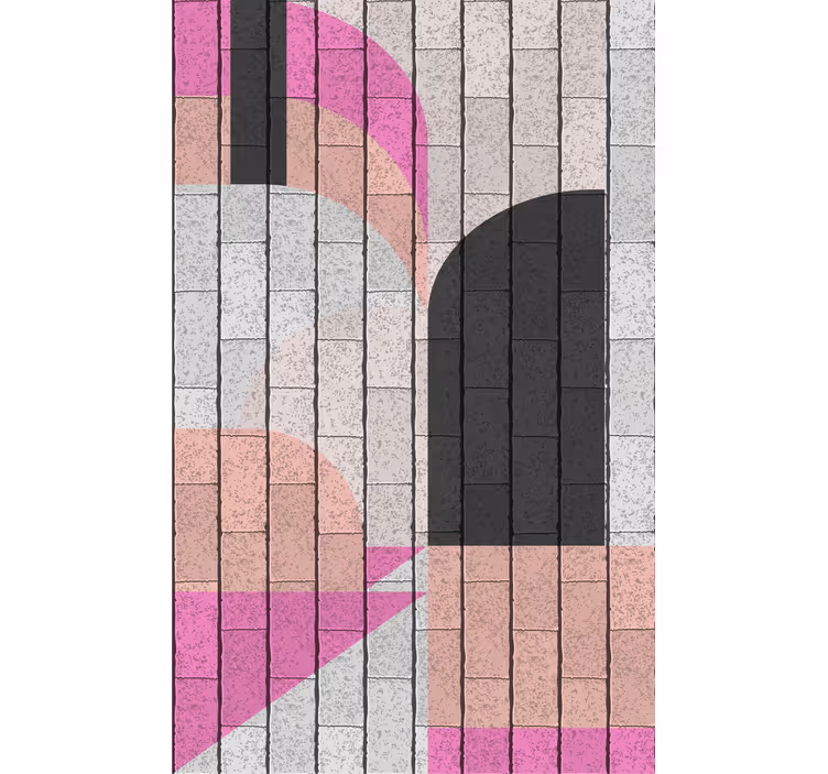Geometrisch architectuurpatroon modern rolgordijn - TenStickers
