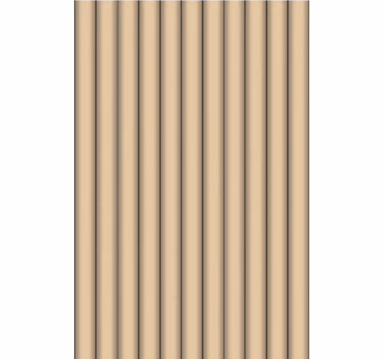 Beige verticale lamellen patronen rolgordijn - TenStickers