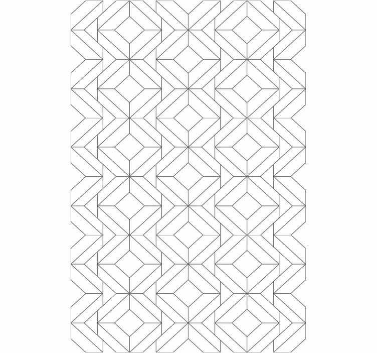 Geometrische figuurblokken modern rolgordijn - TenStickers